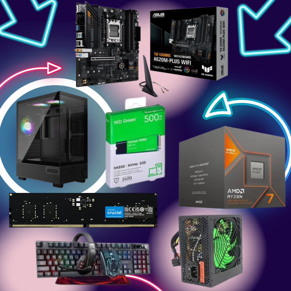 CPU GAMER 7 - RYZEN 7 8700G CON VIDEO AM5